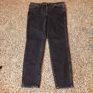 Madewell 10" High Riser Skinny Skinny‎ Women's Jeans Black Wash Size 32